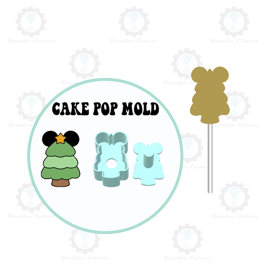 Mouse Christmas Tree Cake Pop Mold