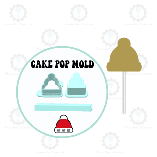 Winter Beanie Cake Pop Mold | Deluxe Cutter, Popper, and Tray Option