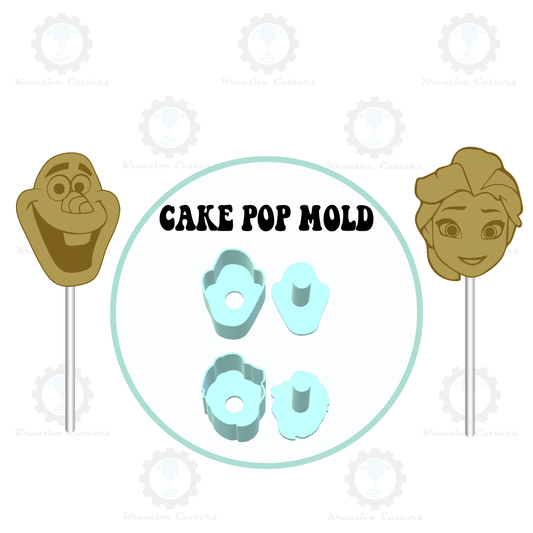 Winter Princess & Snowman Cake Pop Molds