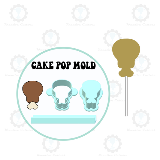 Turkey Leg Cake Pop Mold | Deluxe Cutter, Popper, and Tray Option