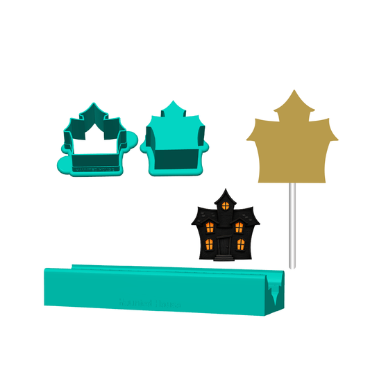 Haunted House Cake Pop Mold | Deluxe Cutter, Popper, and Tray Options