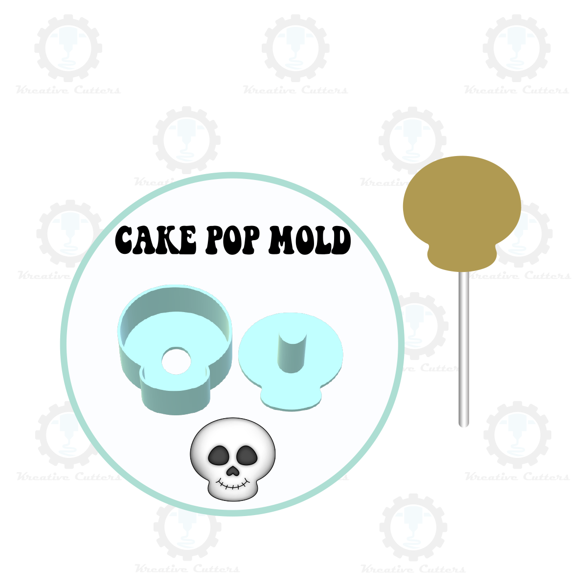 Skull Cake Pop Mold