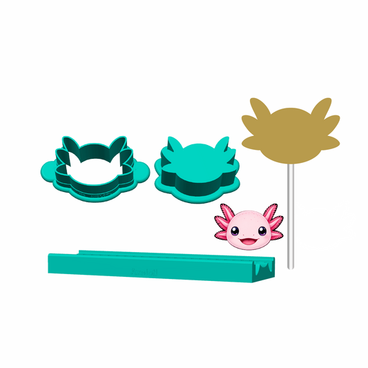 Axolotl Cake Pop Mold |Deluxe Cutter, Popper, and Tray Option