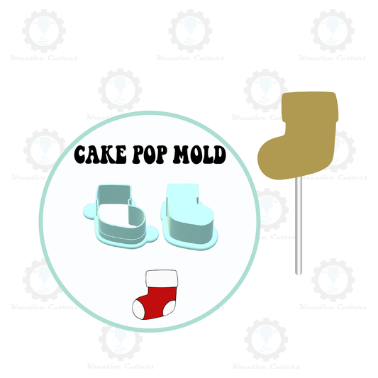 Christmas Stocking Cake Pop Mold | Deluxe Cutter, Popper