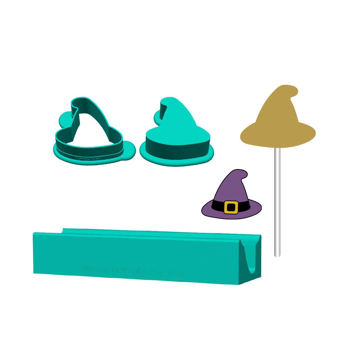 Witch Hat Cake Pop Mold | Deluxe Cutter, Popper