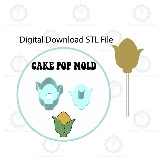 Corn Cake Pop Mold | Digital Download STL File