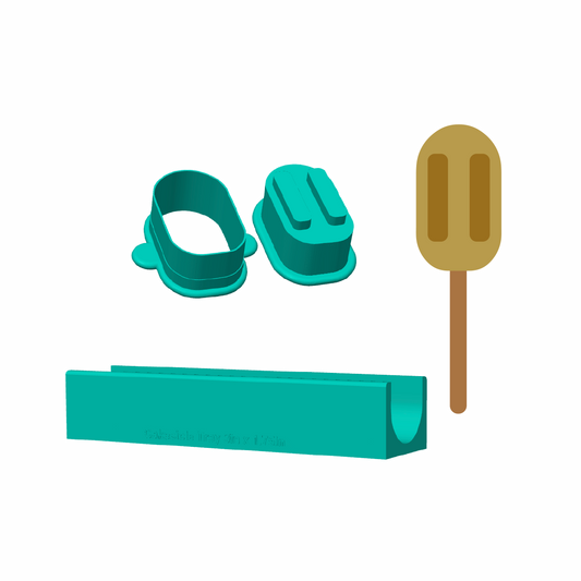 Medium Cakesicle Mold with Filling Embosser | Deluxe Cutter, Popper and Tray Options