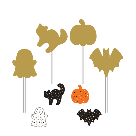 Halloween Frosted Animal Cake Pop Molds | Cutter, Popper, and Tray Options