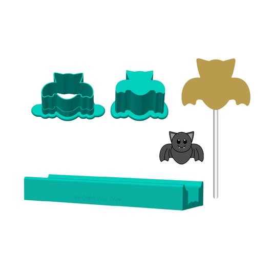 Bat Cake Pop Mold | Deluxe Cutter, Popper, and Tray Option