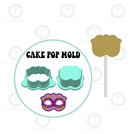 Masquerade Mask Cake Pop Mold | Deluxe Cutter, Popper