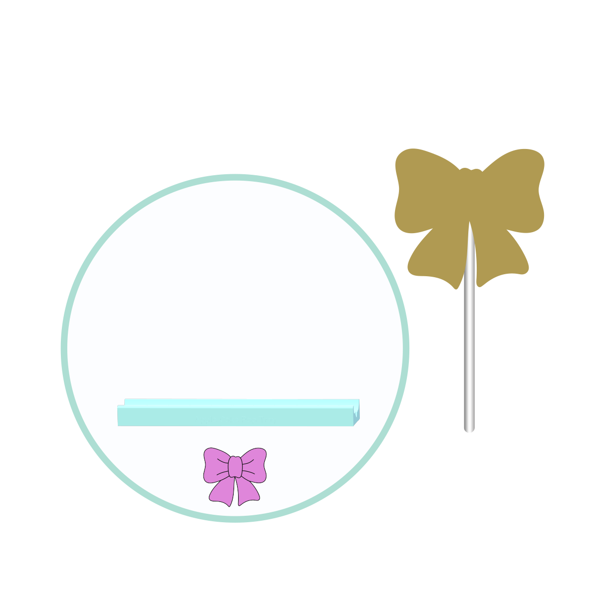 Bow Cake Pop Mold with Fondant Stamp | Deluxe Cutter, Popper, and Tray Option