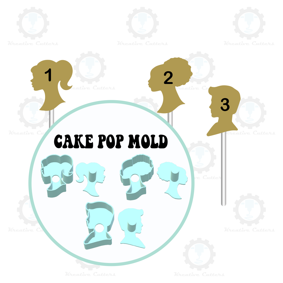 Doll Silhouette Cake Pop Molds