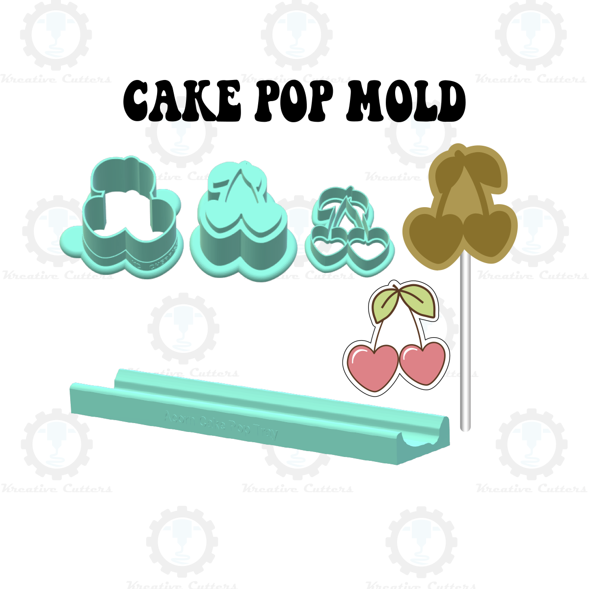 Valentines Cherries Cake Pop Mold