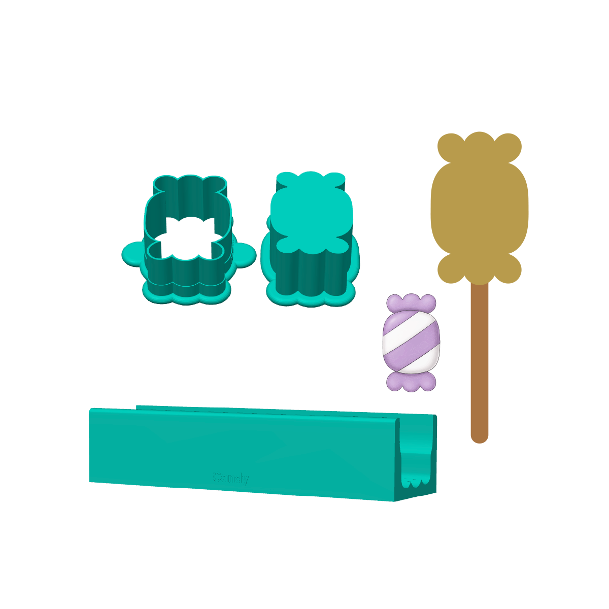 Candy Cakesicle Mold | Deluxe Cutter, Popper and Tray Options