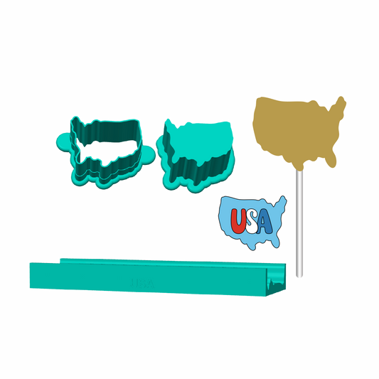 USA Cake Pop Mold |Deluxe Cutter, Popper, and Tray Option