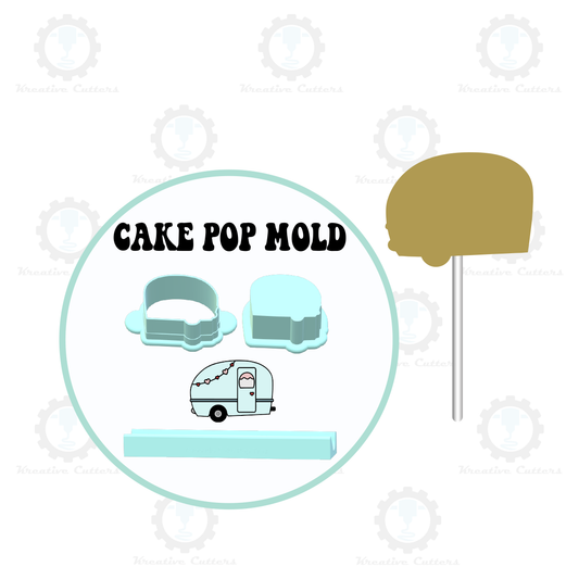 Camping Trailer Cake Pop Mold | Deluxe Cutter, Popper, and Tray Option