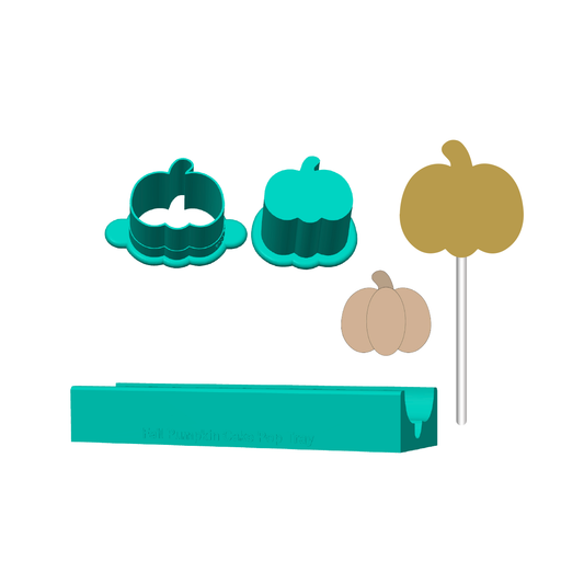 Fall Pumpkin Cake Pop Mold | Deluxe Cutter, Popper, and Tray Options