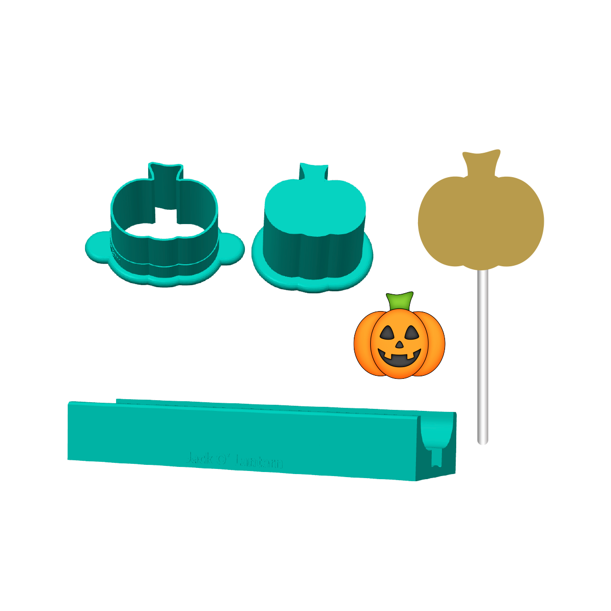JackOLantern Cake Pop Mold | Deluxe Cutter, Popper, and Tray Options