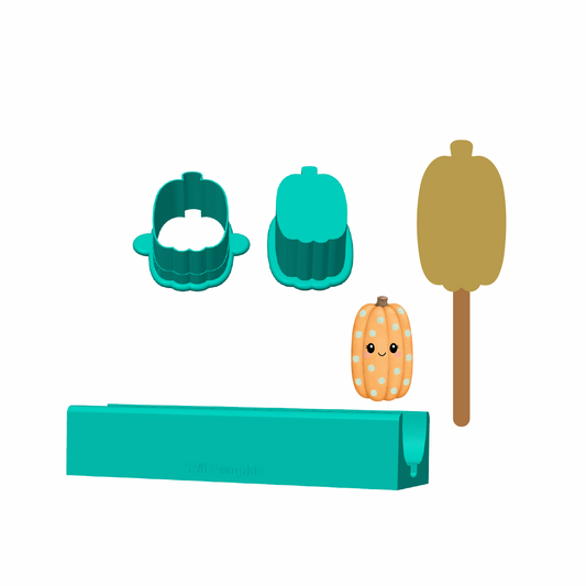 Tall Pumpkin Cakesicle Mold | Deluxe Cutter, Popper and Tray Options