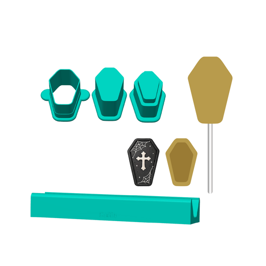 Stuffed Coffin Cake Pop Mold | Deluxe Cutter, Popper, and Tray Options