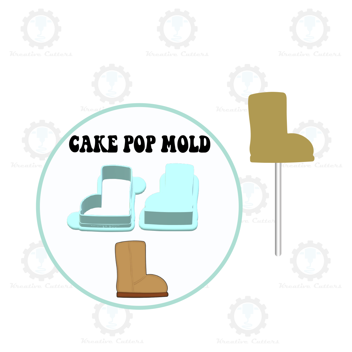 Winter Boot Cake Pop Mold | Deluxe Cutter, Popper