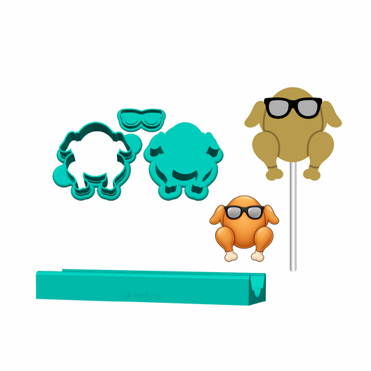 Fall Turkey Cake Pop Mold | Deluxe Cutter, Popper, and Tray Options