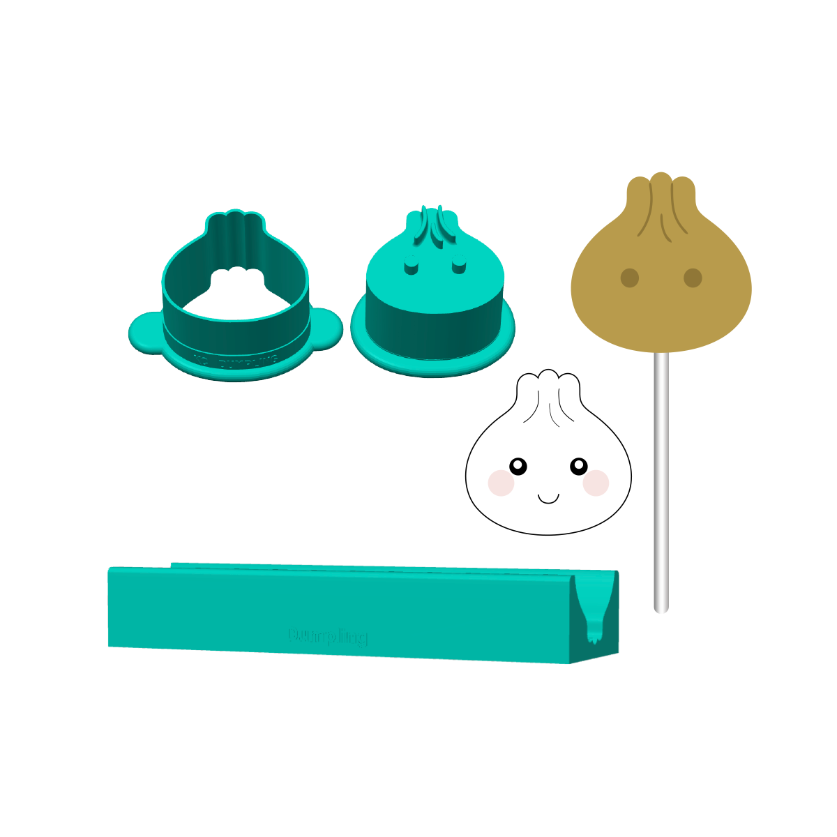 Dumpling Cake Pop Mold |Deluxe Cutter, Popper, and Tray Option