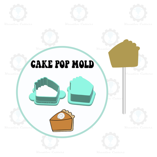 Pumpkin Pie Slice Cake Pop Mold | Deluxe Cutter, Popper