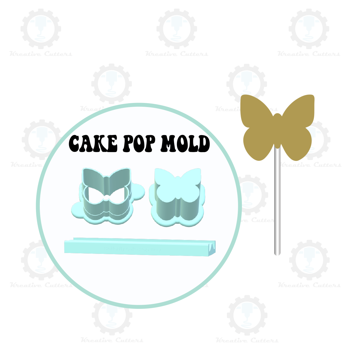 Butterfly Cake Pop Mold | Deluxe Cutter, Popper, and Tray Option