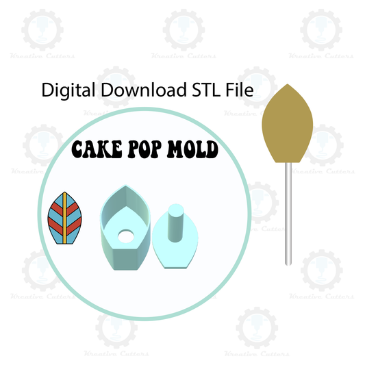 Surfboard Cake Pop Mold | Digital Download STL File