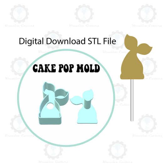 Mermaid tail Cake Pop Mold | Digital Download STL File