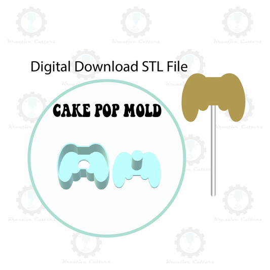 Game Controller Cake Pop Mold | Digital Download STL File