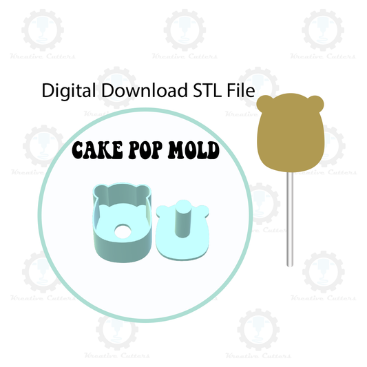 Panda Squish Cake Pop Mold | Digital Download STL File