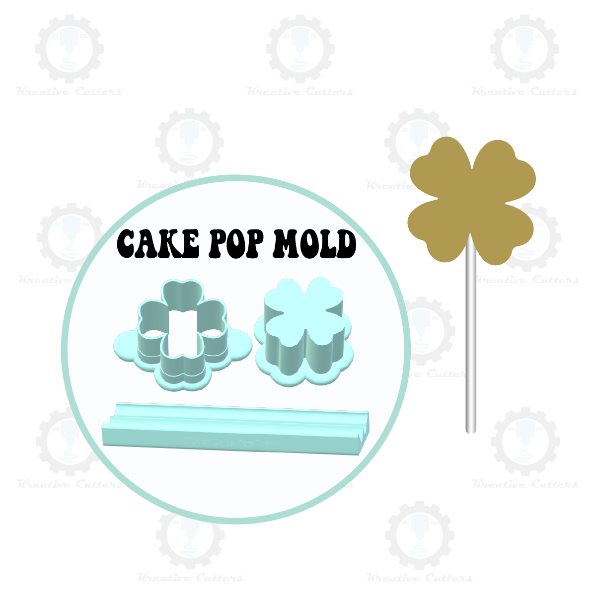 Clover Cake Pop Mold | Deluxe Cutter, Popper, and Tray Option