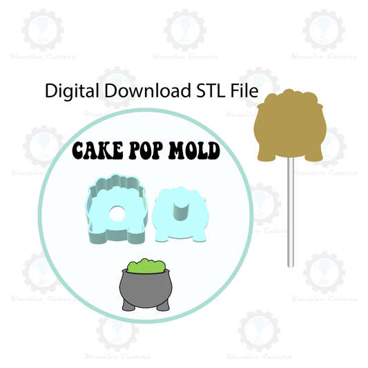 Cauldron Cake Pop Mold | Digital Download STL File