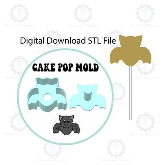 Bat Cake Pop Mold | Digital Download STL File