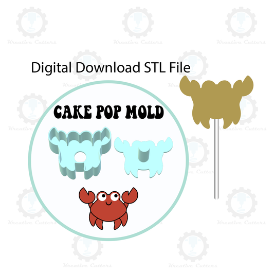 Crab Cake Pop Mold | Digital Download STL File