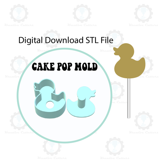 Rubber Duck Cake Pop Mold | Digital Download STL File