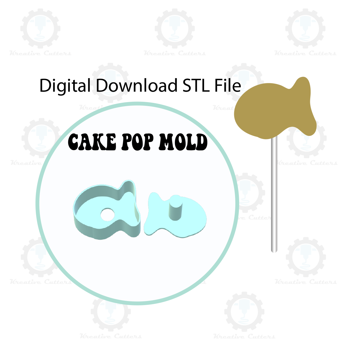 Goldfish Cake Pop Mold | Digital Download STL File