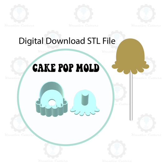 Octopus Squish Cake Pop Mold | Digital Download STL File