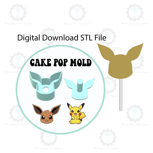 Evee Cake Pop Mold | Digital Download STL File