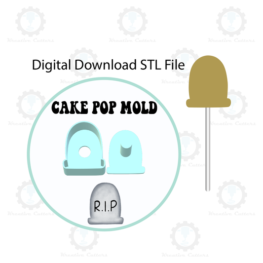 Tombstone Cake Pop Mold | Digital Download STL File