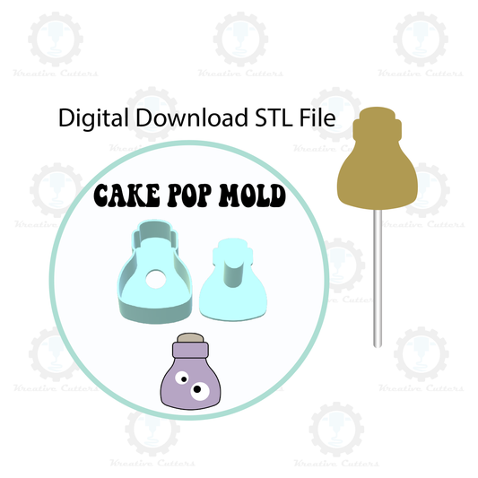 Potion Cake Pop Mold | Digital Download STL File