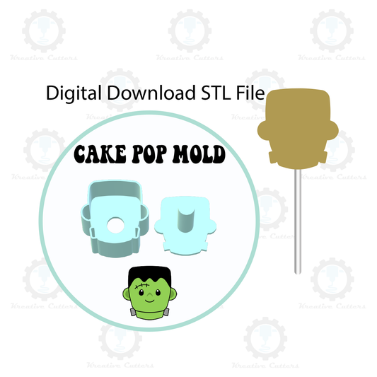 Frankenstein Cake Pop Mold | Digital Download STL File