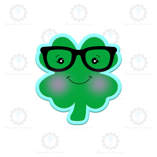Four Leaf Clover with sunglasses Cookie Cutters