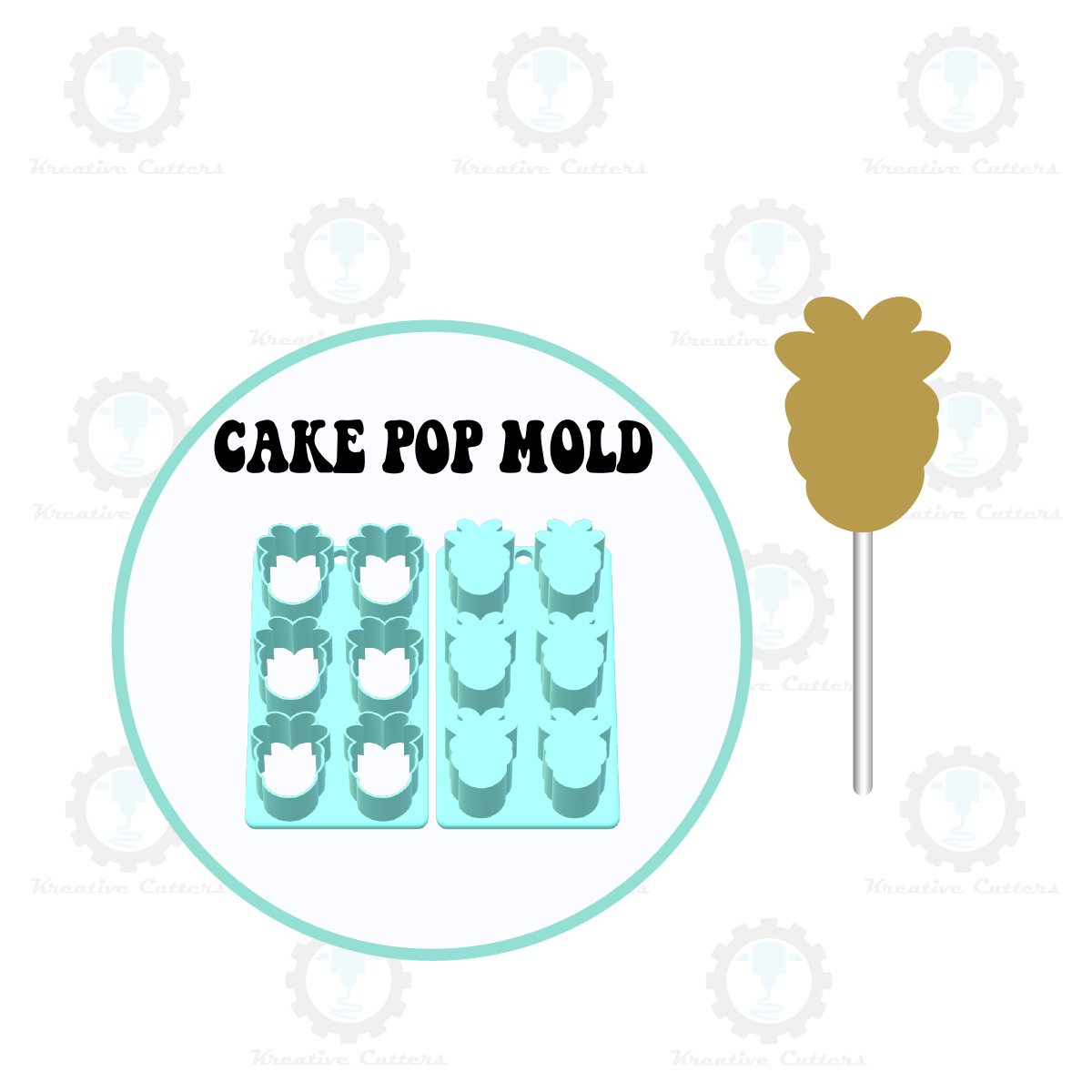 Chubby Carrot Cake Pop Mold | Single or Multi-popper