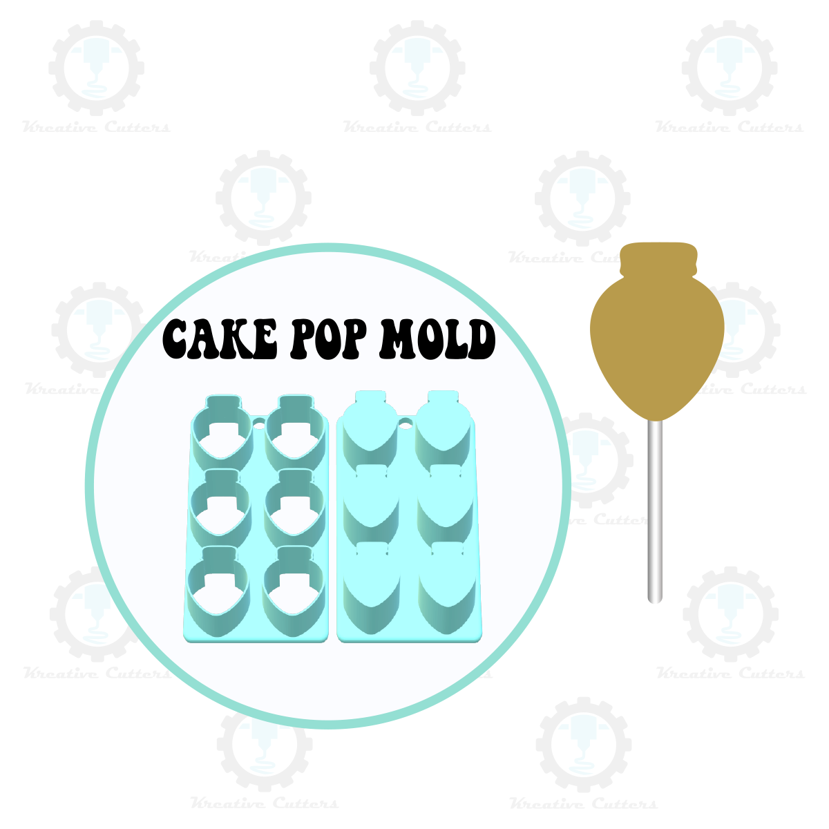Christmas Light Bulb Cake Pop Mold | Single or Multi-popper