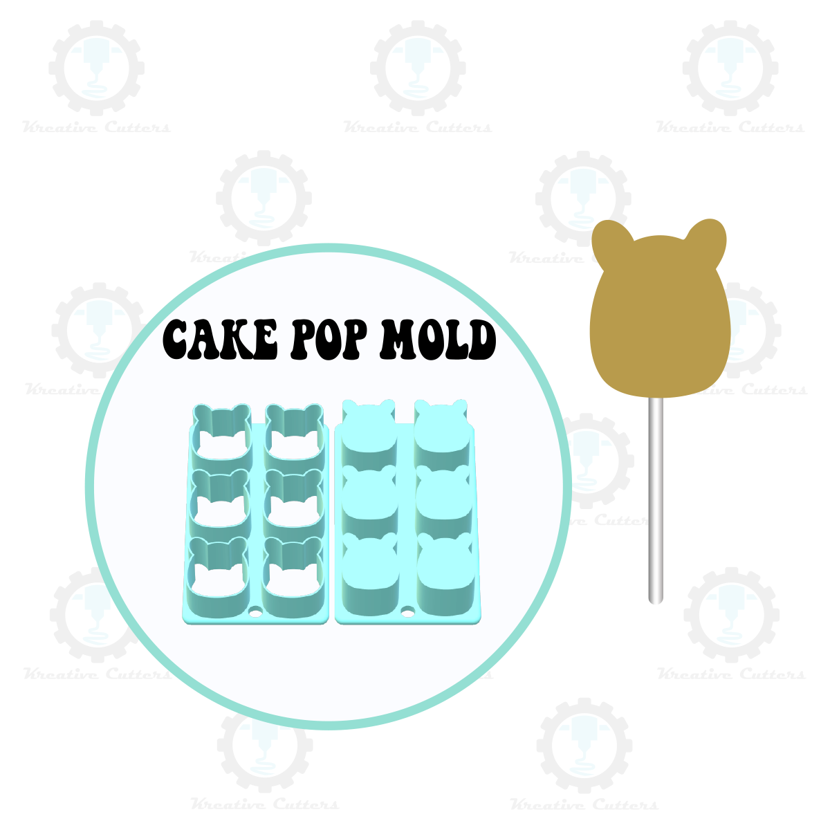 Cat Squish Cake Pop Mold | Single or Multi-popper