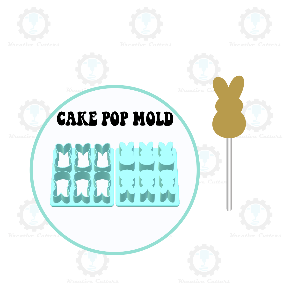 Peeps Bunny Cake Pop Mold | Single or Multi-popper