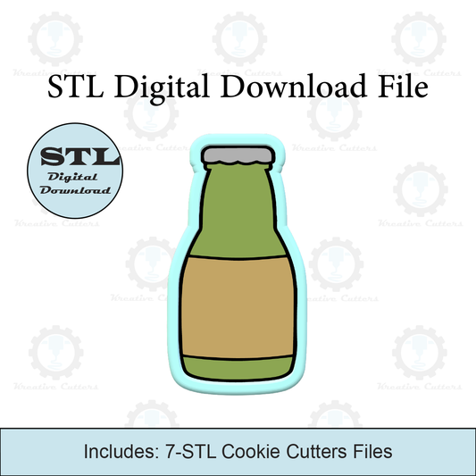Beer Bottle Cookie Cutters | STL File